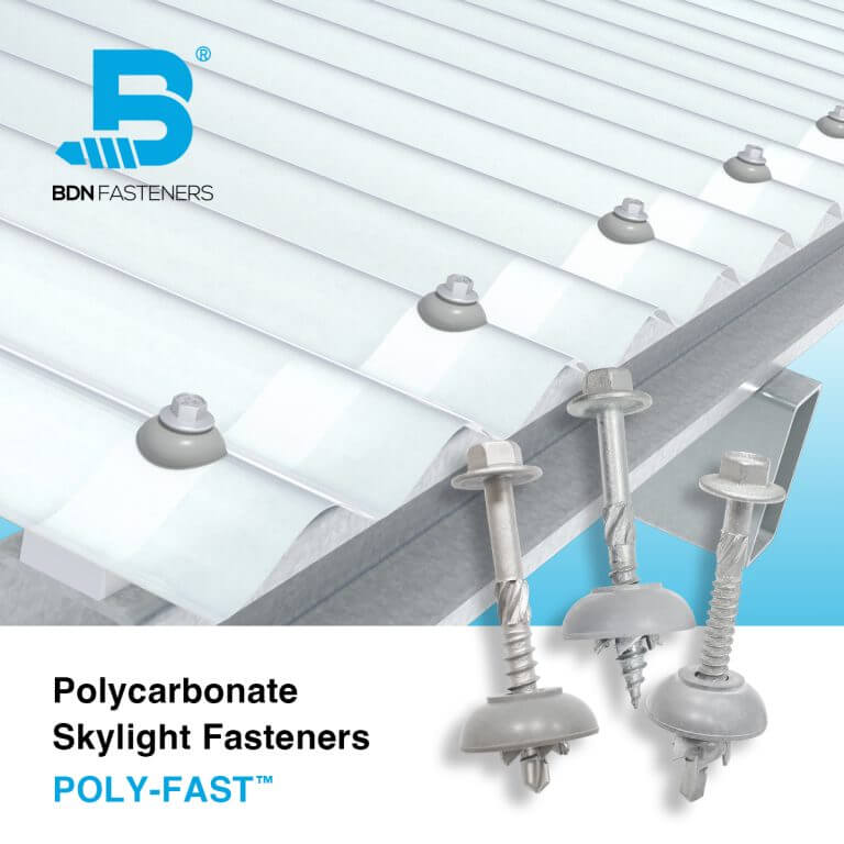 BDN FASTENERS Polycarbonate Roof Fasteners